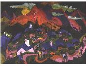 Ernst Ludwig Kirchner Return of the animals France oil painting artist